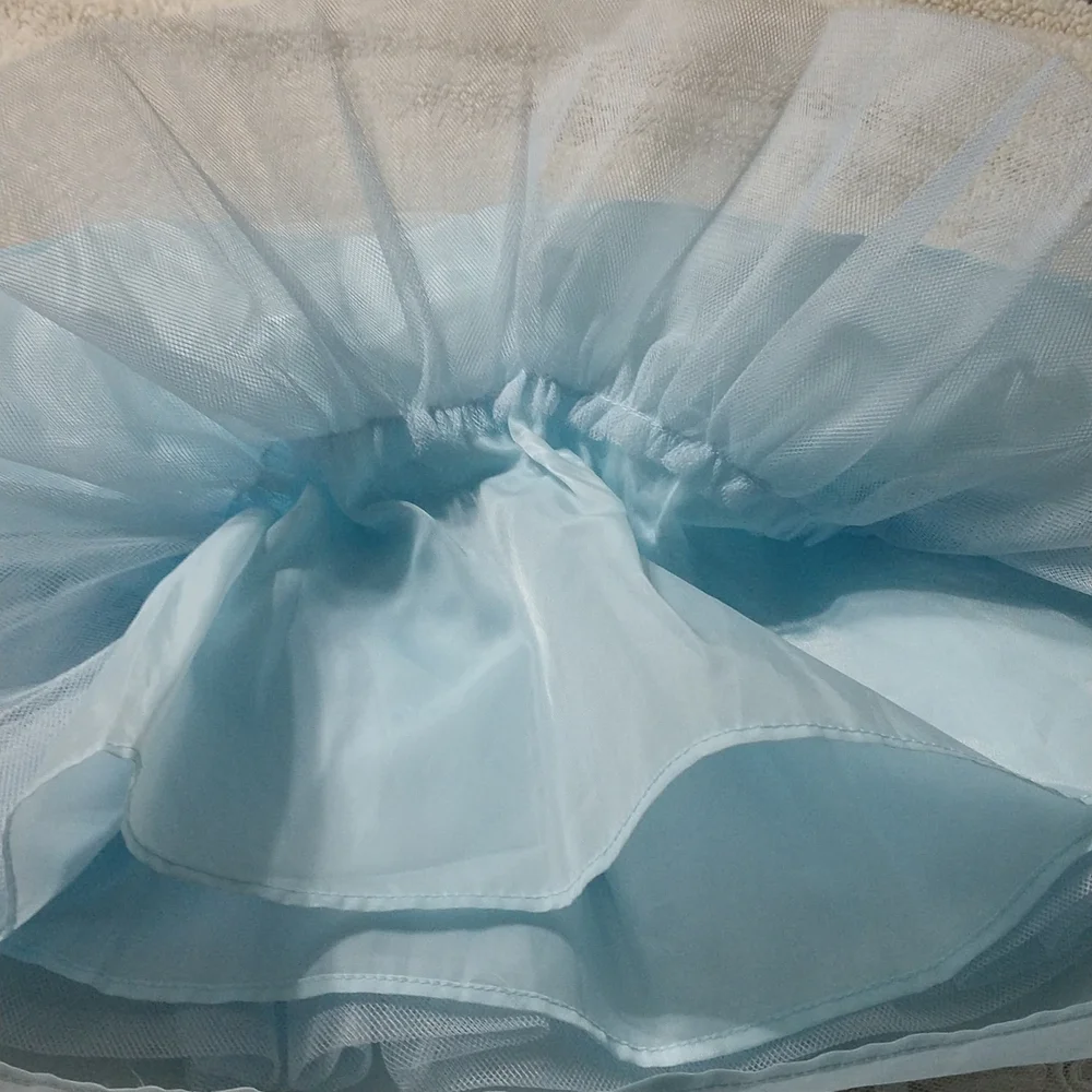 Nannette Baby Dress Beautiful Baby Blue Size 12 Months - Picture 9 of 10